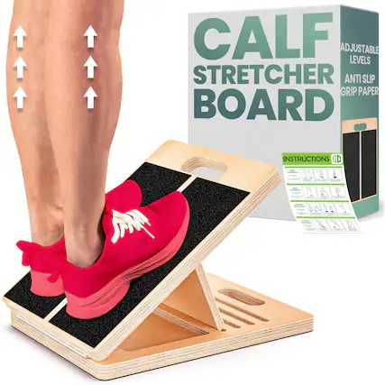 Calf Stretcher Board
Adjustable Levels
Anti Slip Grip Paper
Instructions