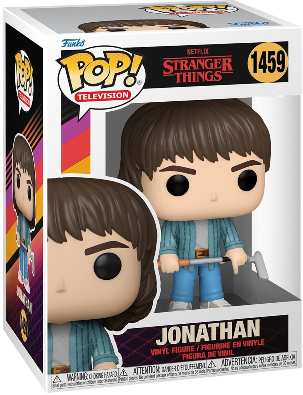 Funko, NETFLIX, POP!, STRANGER, 1459, R, TELEVISION, R, THINGS, TEERSSION, H, E, JONATHAN, FIGURINE EN VINYLE, FIGURE / VINYL, DE VINIL, FIGURA, PELIGRO DE ASFIXIA, D'TOUFFEMENT, ADVERTENCIA: para ninos menores de 36 meses, DANGER, pequerias, No es adecuado, HAZARD, ATTENTION: enfants de moins de 36 mois, Partes, WARNING: CHOKING, Ne convient pas aux 36 months, Petites pieces, suitable for chidren under, Smal parts, Not suitable for children under 36 months