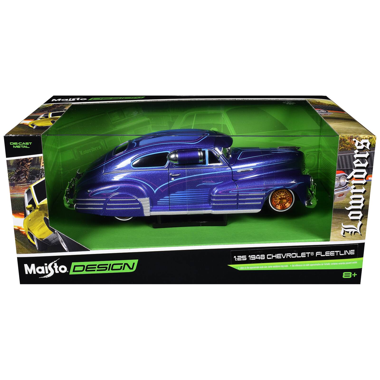 Mabo DIE-CAST META Roturibers MaiSto DESIGN owriders CHEVROLET FLEETLINE 1:25 1948