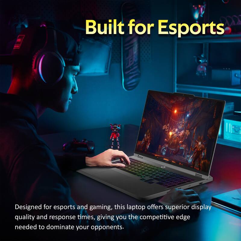 Built for Esports

Designed for esports and gaming, this laptop offers superior display quality and response times, giving you the competitive edge needed to dominate your opponents.