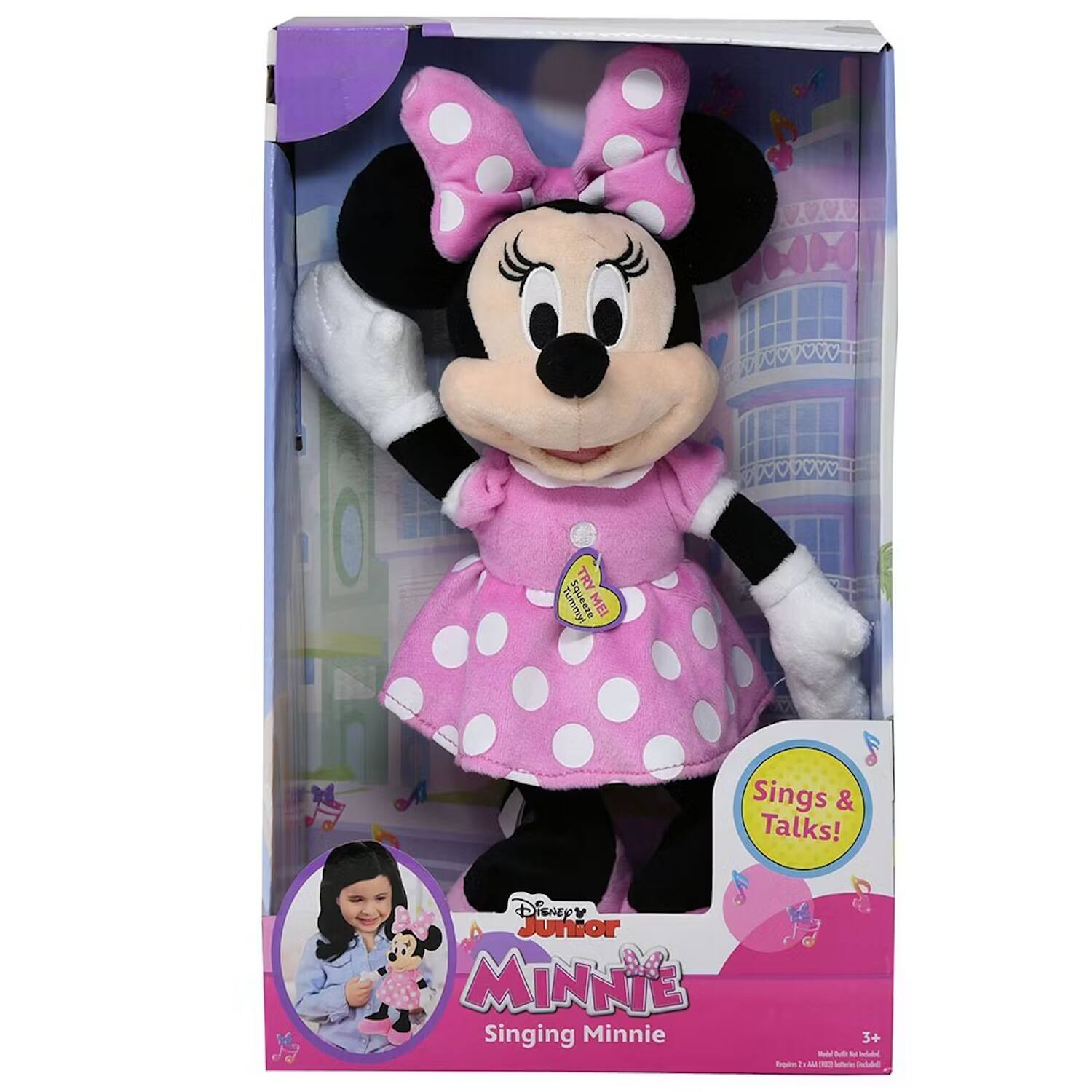 Photos - Soft Toy Disney Junior - Plush -  - Minnie Mouse - Happy Helpers 12" Singing Doll - Assorted Pre-Pack 10499 
