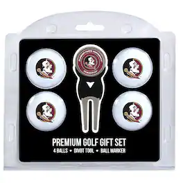 Team Golf - Florida State Seminoles 4-Ball Gift Set - Multicolor
