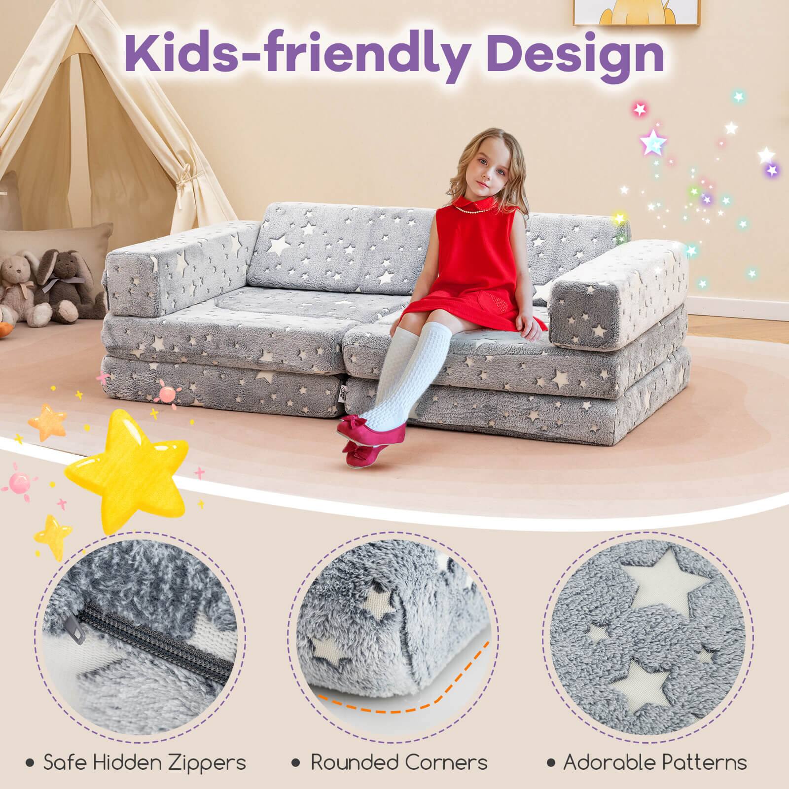Kids-friendly Design

- Safe Hidden Zippers
- Rounded Corners
- Adorable Patterns