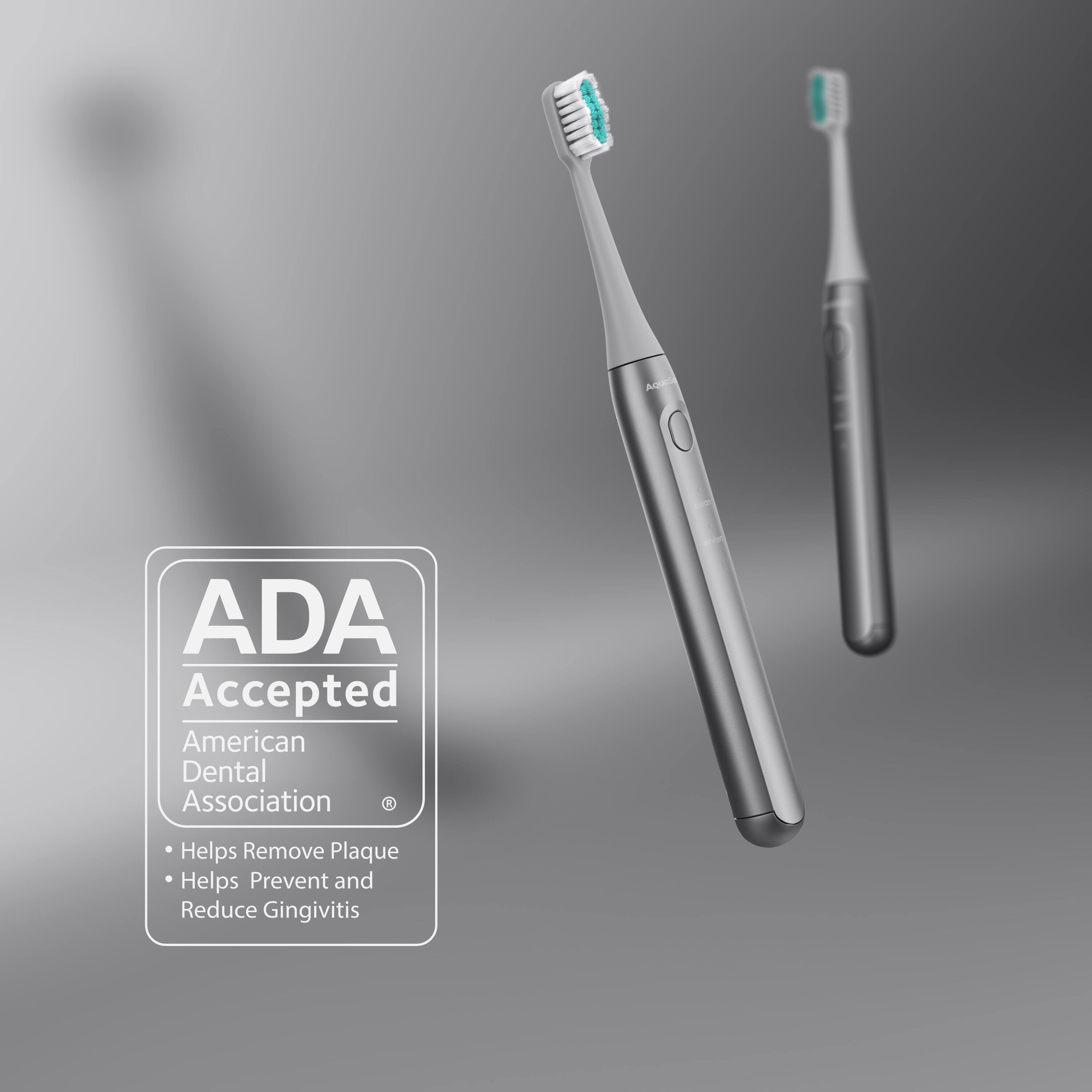 ADA Accepted - American Dental Association  
Helps Remove Plaque  
Helps Prevent and Reduce Gingivitis