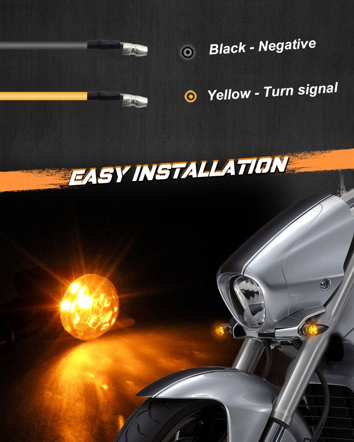 Black - Negative  
Yellow - Turn signal  

EASY INSTALLATION