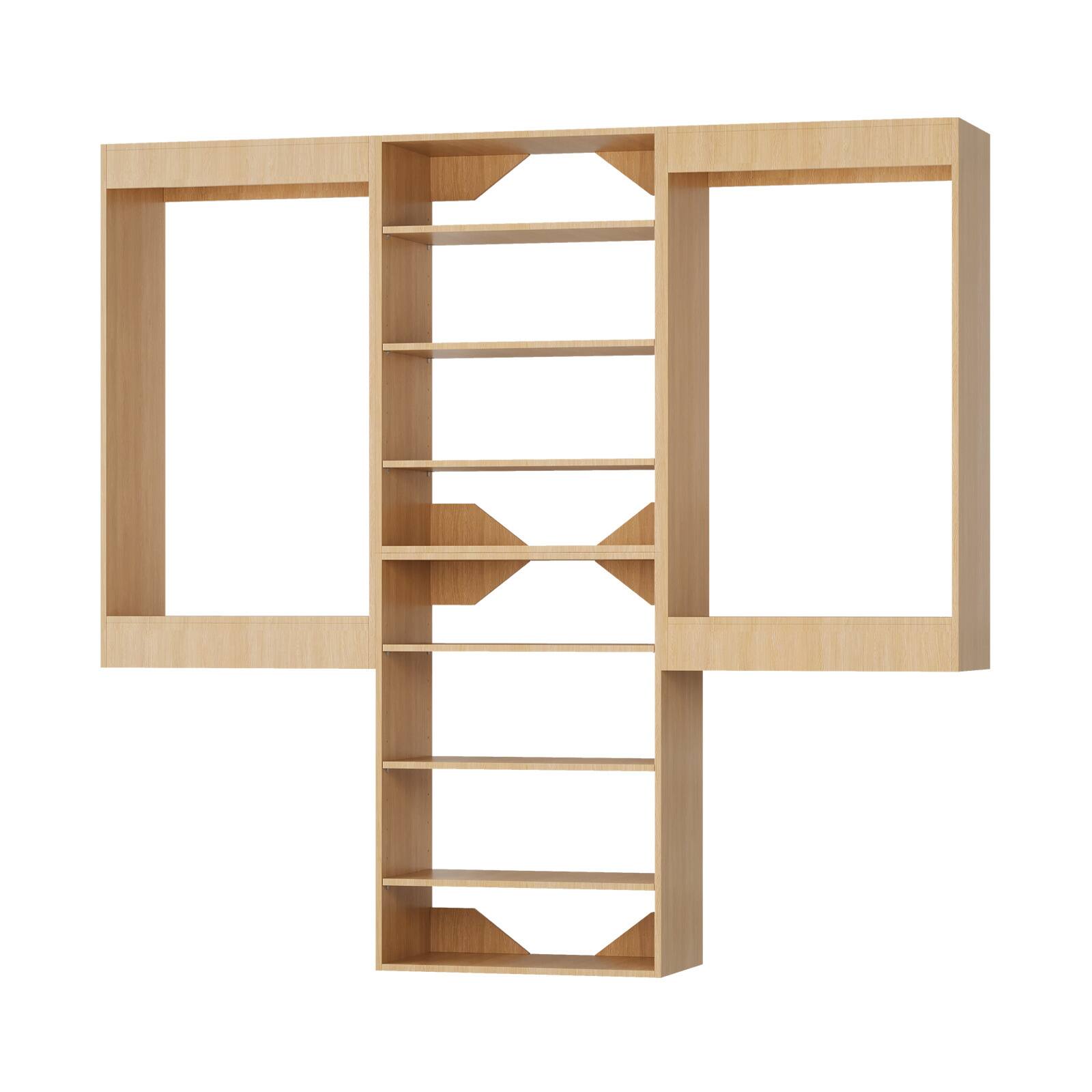 Alt View 5. Roomtec - Roomtec 90 in Wood Modular Closet System Unit-Customizable Wall Mounted Walk-In Closets for Bedroom or Walk-in Closet - Wood.