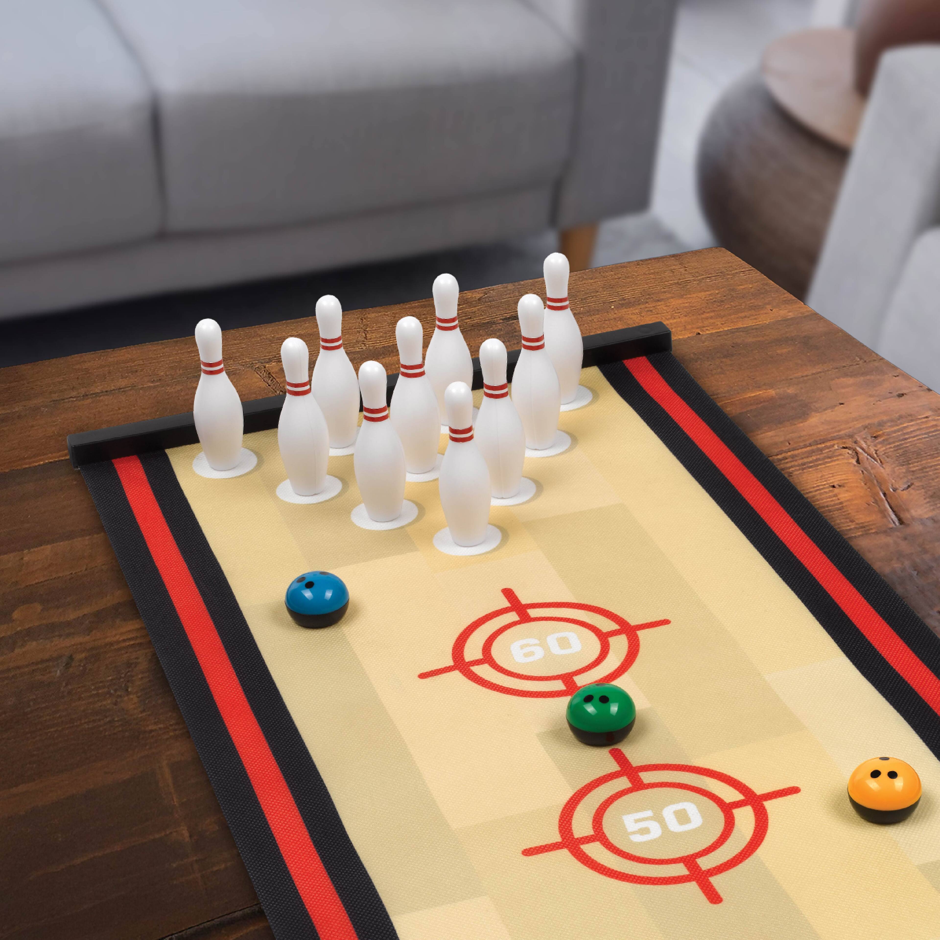Back. ESPN - ESPN Tabletop Bowling Game for Kids, Mini Bowling Set for Indoor Games.