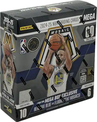 NBA TRADING NBA MO 2024-25 TRINUO CARDS PANINI MEGA BOX NBR PANINI TRADING ANG CHROS 2024-25 PANINI MOGAIC MOSAIC N ININIA PENINI ININU. CHROS PER M 1000 NATIONAL BASKETBALL ASSOCIATION NBA PANINI DELATIE ARIOGIATION PANINI NBA FEPEA PAMINI ORN PANINI ININVA PANIS PANINI OFFICIAL STATE PANINI NFTs JOLDEN STEPHEN NBA 30 CORRB 30 ININVA PANINI I WARRIORS PACKS PER BOX! PANINI RETAIL PANINI EXCLUSIVE MOSAICS! 6 PACKS PER BOX EXCLUSIVE MEGA BOX SENT 5512R04 10 CARDS PER PACK BLUE AND FLUORESCENT CARDS IVE KRI REH