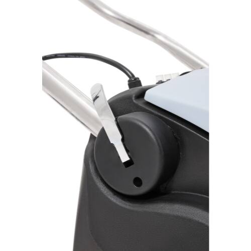 Alt View 5. Dapper Supply - Commercial Corded Wide Area Vacuum Cleaner 26 Path 9 Gallon Tank Cleans 10000 Sq Ft Hr 110V Ideal - Grey.