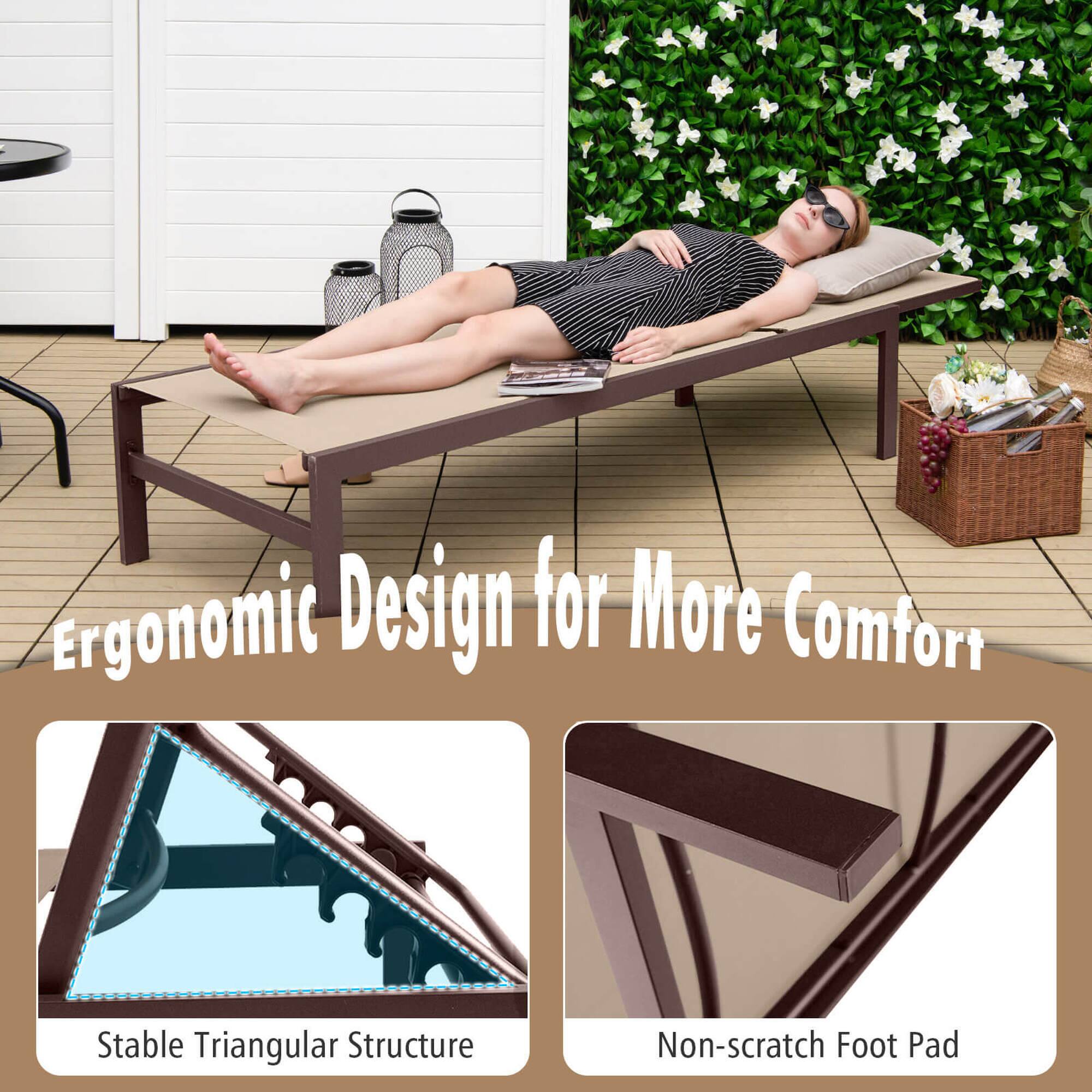 Ergonomic Design for More Comfort
Stable Triangular Structure
Non-scratch Foot Pad