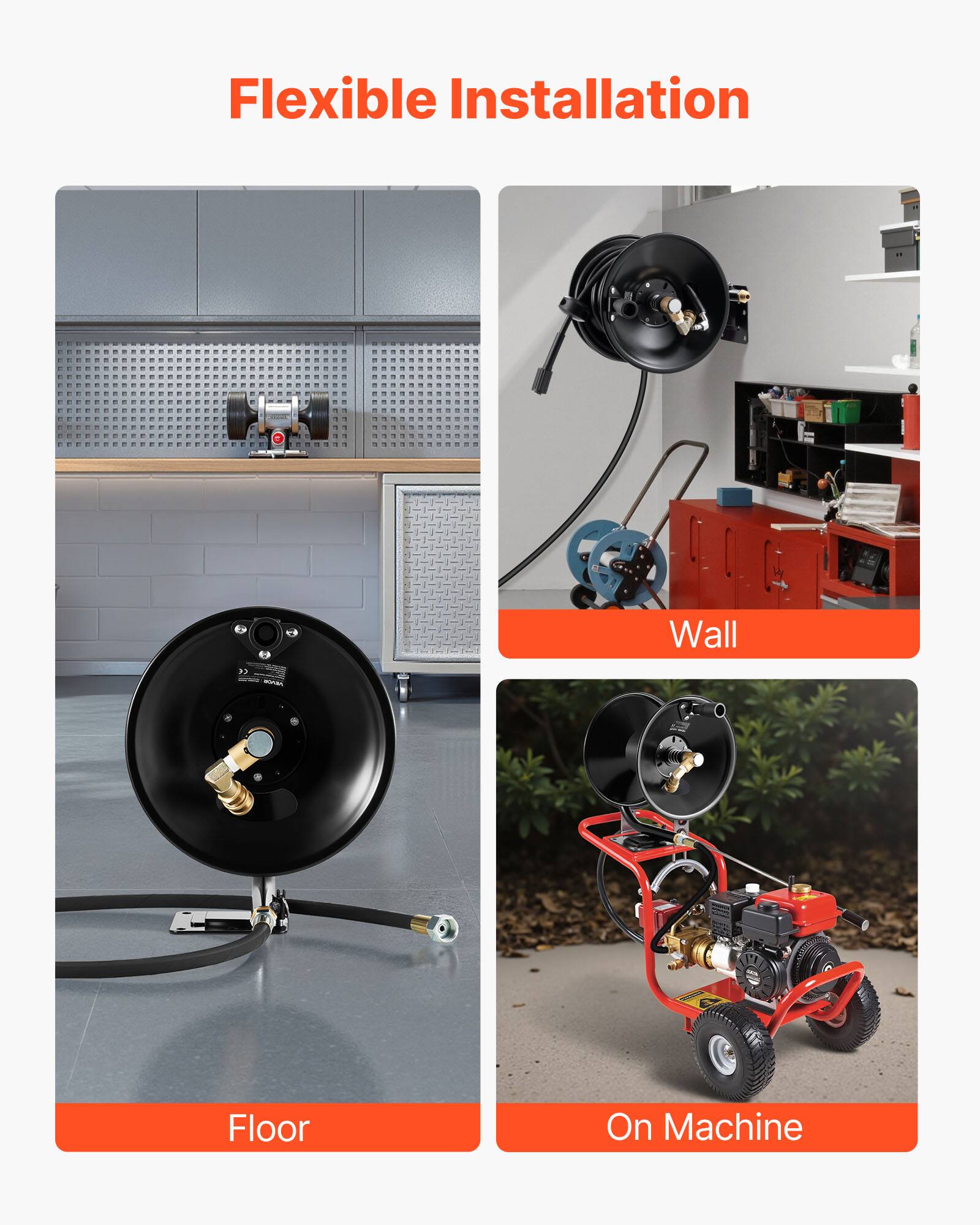 Flexible Installation

- Wall
- Floor
- On Machine