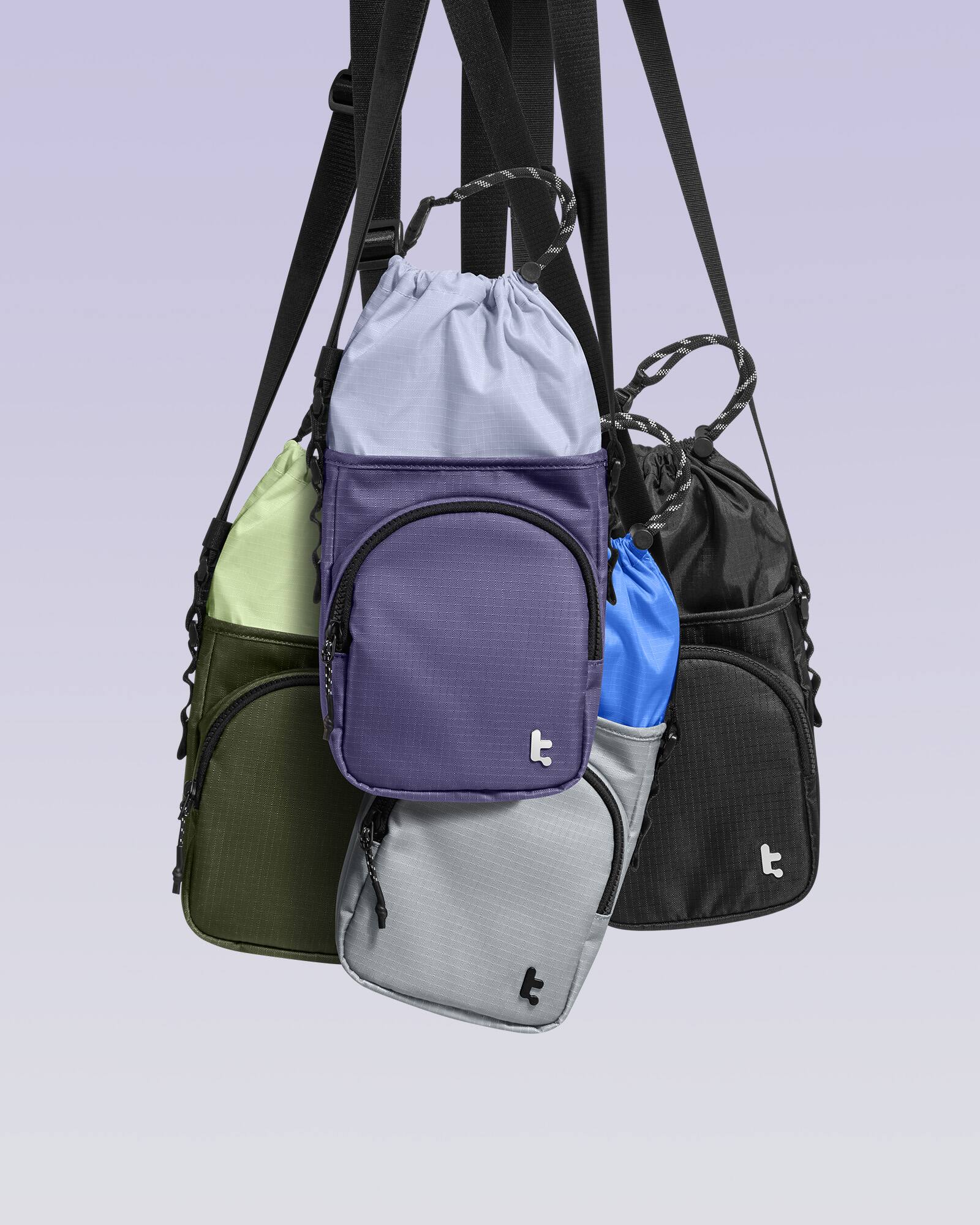 Alt View 5. tomtoc - GameOn-G50 Sling Crossbody Bag for Nintendo Switch 2 / Switch OLED Slim Case, Travel Chest Carrying Pouch - Purple.