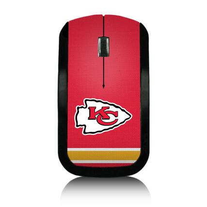 Front. Keyscaper - Kansas City Chiefs Stripe Wireless Mouse - Multicolor.