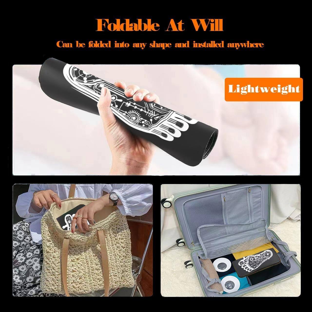 Foldable At Will  
Can be folded into any shape and installed anywhere  

Lightweight