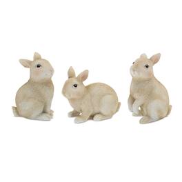 BreeBe - Mini Bunny Rabbit Figurine (Set of 12) - Brown