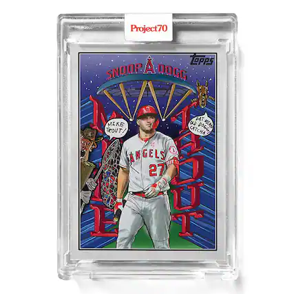 Project70
TOPPS
SNOOP A DOGG
0108
A DAT MIKE OLD MEAN TROUT! CATCHA
GR ANGELS UT 27 E AOUT U T