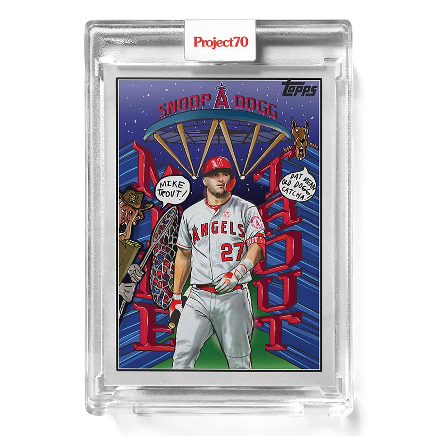 Project70  
TOPPS  
SNOOP A DOGG  
0108  
A DAT MIKE OLD MEAN TROUT! CATCHA  
GR ANGELS UT 27 E AOUT U T