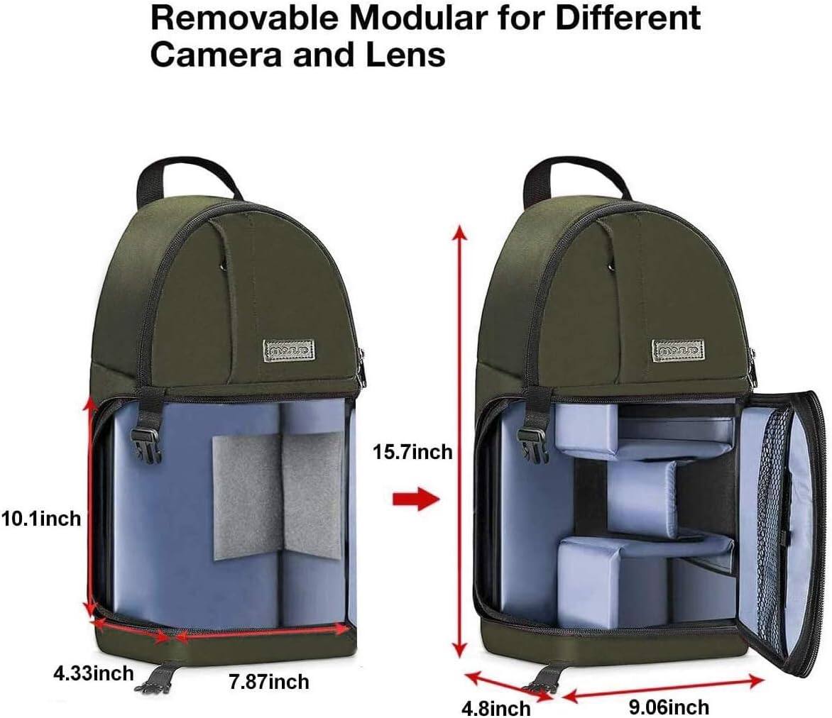 Removable Modular for Different Camera and Lens  
15.7inch 10.1inch 4.33inch 7.87inch 4.8inch 9.06inch