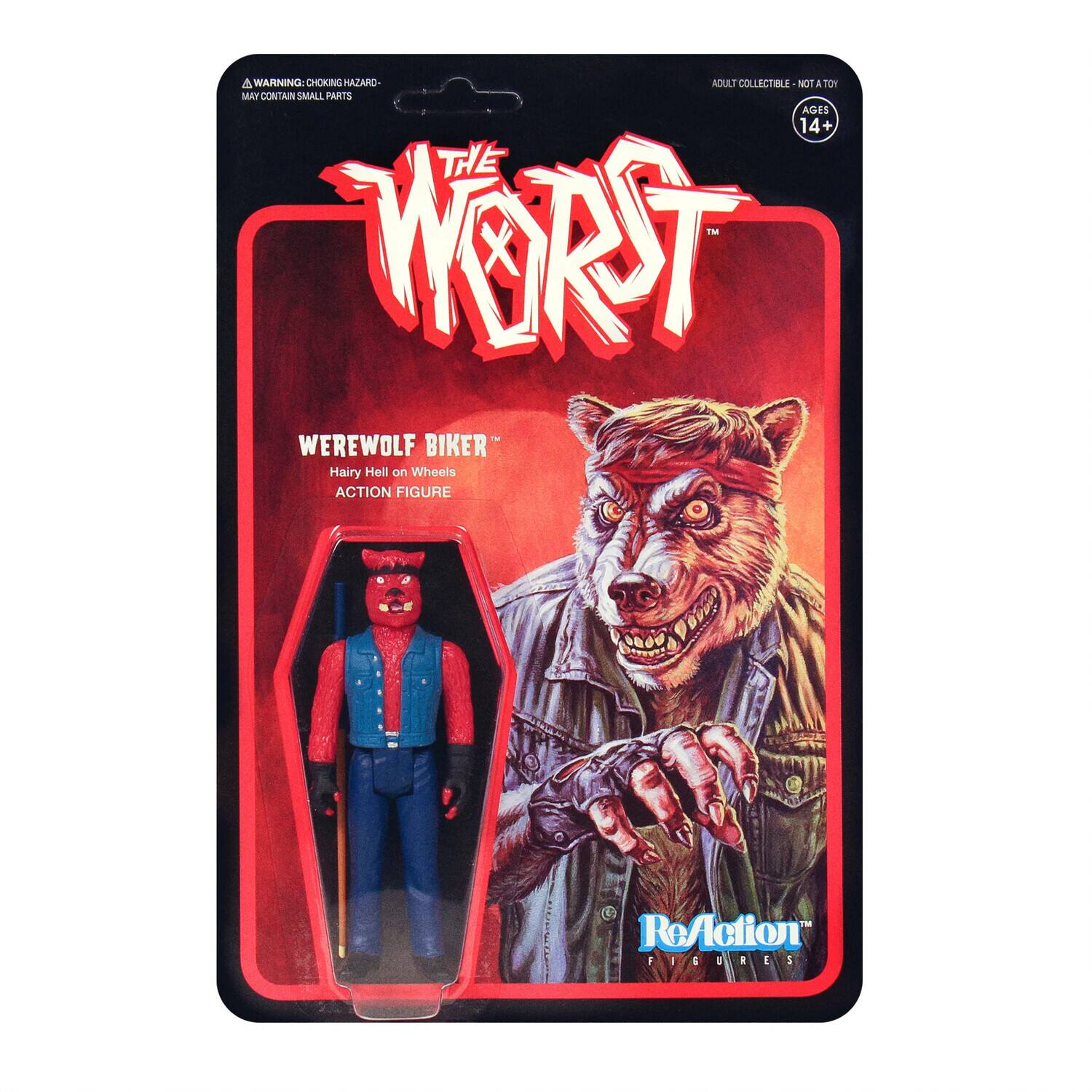 Super7 - The Worst - ReAction Figure - Werewolf Biker (Color 2) - Collectibles