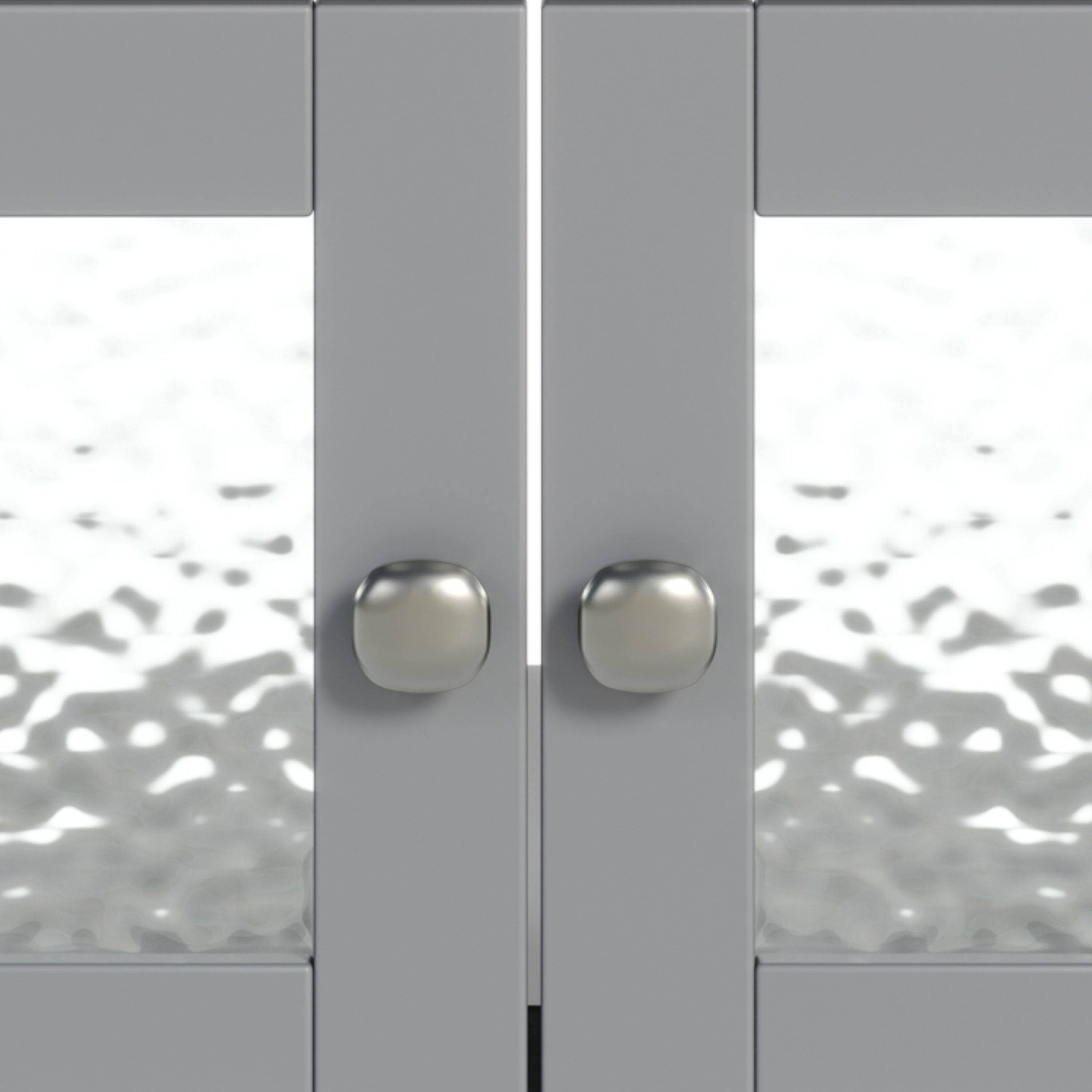 Alt View 9. Boyel Living - 30 Inch Bathroom Vanity with Ceramic Sink Adjustable Shelf Tip Out Tray Solid Wood Legs Gray - Gray.