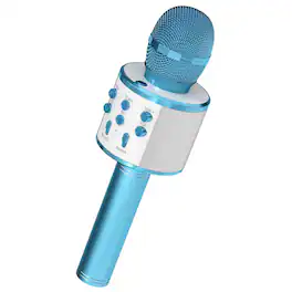 5 CORE - Microphone Wireless Karaoke Mic With Speaker 3 in 1 Portable Bluetooth Microfono Inalambrico - Blue