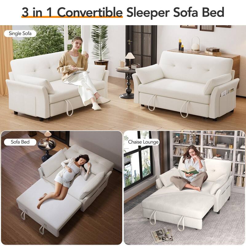 3 in 1 Convertible Sleeper Sofa Bed

- Single Sofa
- Sofa Bed
- Chaise Lounge