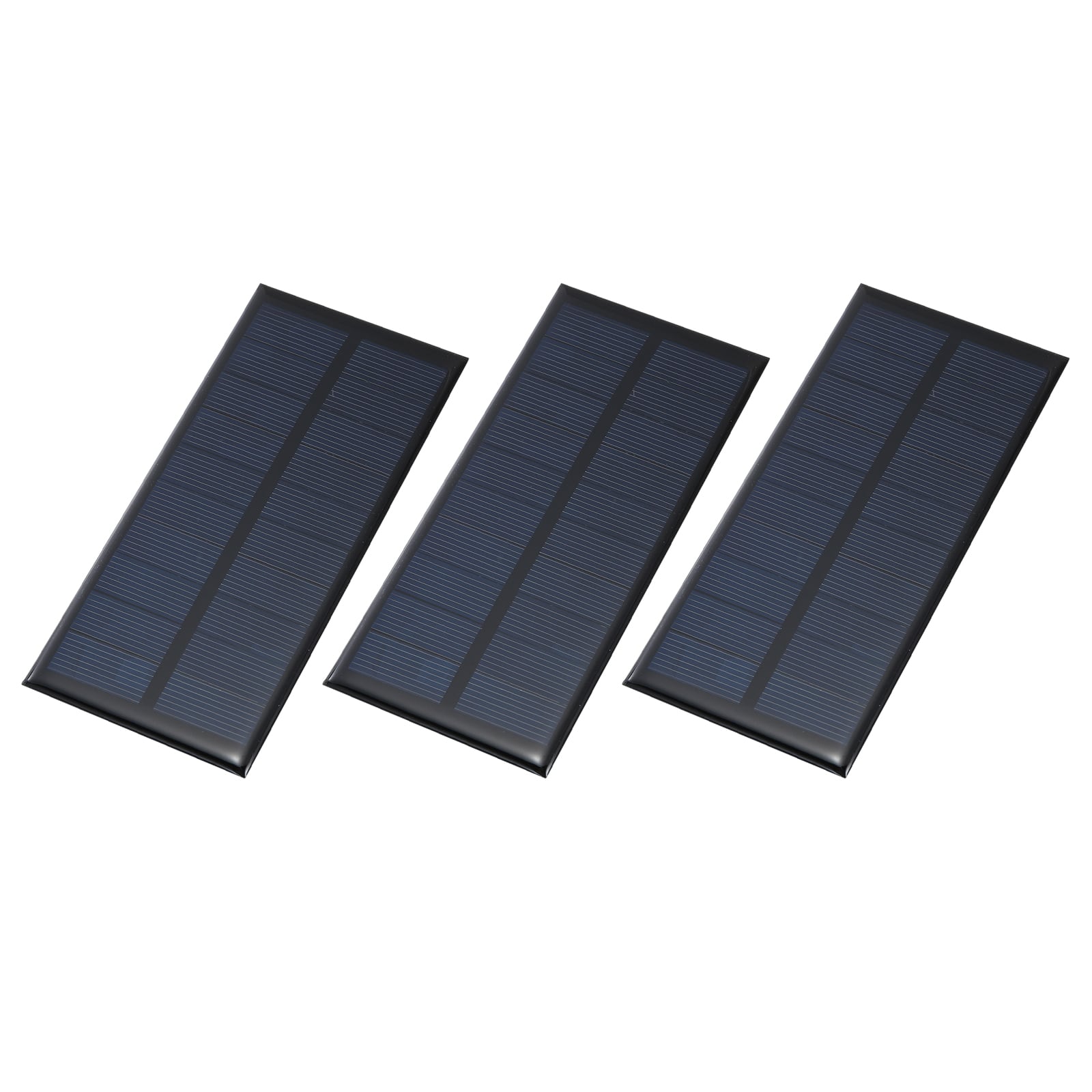 Unique Bargains - 3pcs 5V 1W 200mA Mini Solar Panels, Small Solar PV Cells for DIY Electric Toy Materials Kits - Black