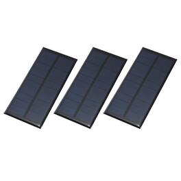 Unique Bargains - 3pcs 5V 1W 200mA Mini Solar Panels, Small Solar PV Cells for DIY Electric Toy Materials Kits - Black