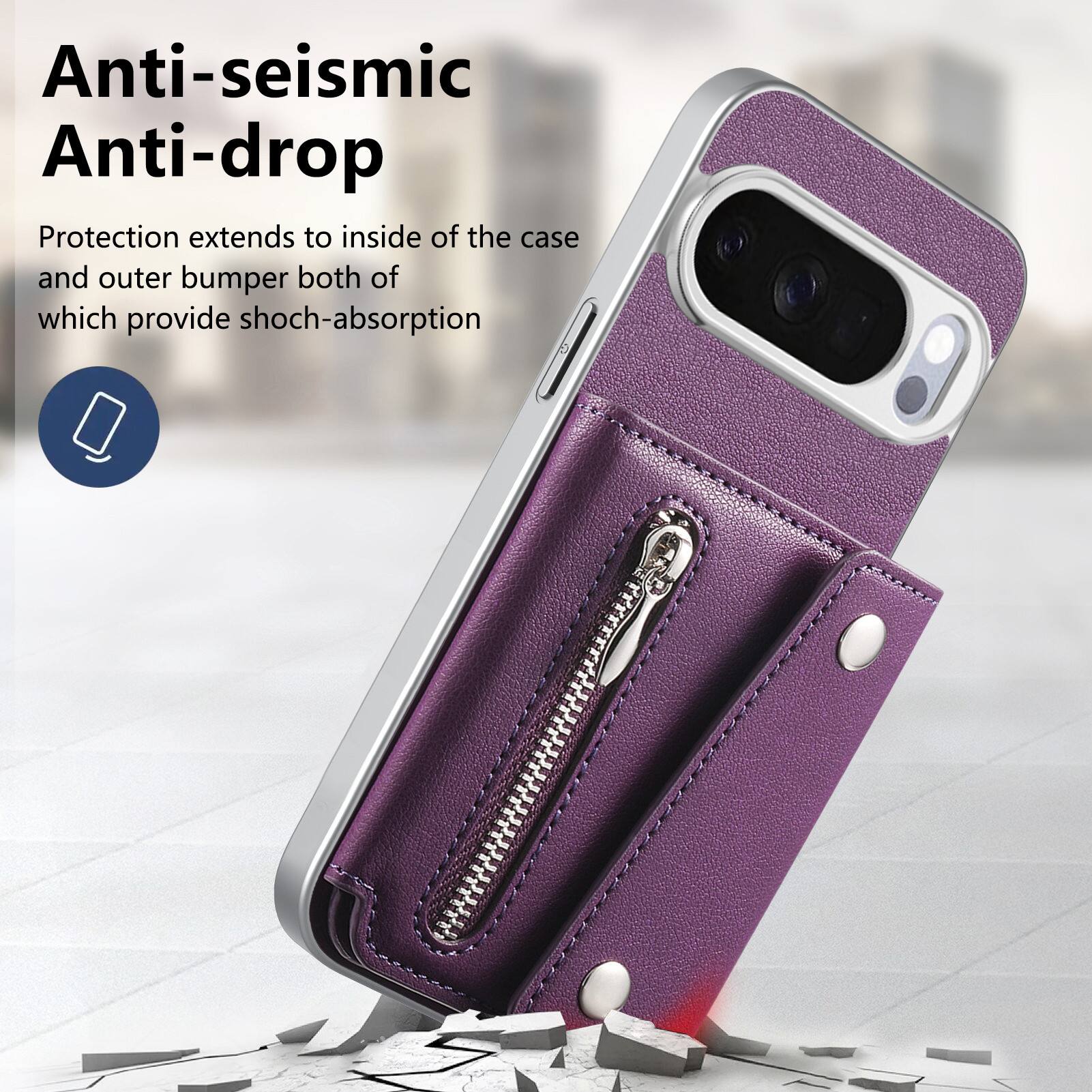 Anti-seismic Anti-drop Protection extends to inside of the case and outer bumper both of which provide shock-absorption