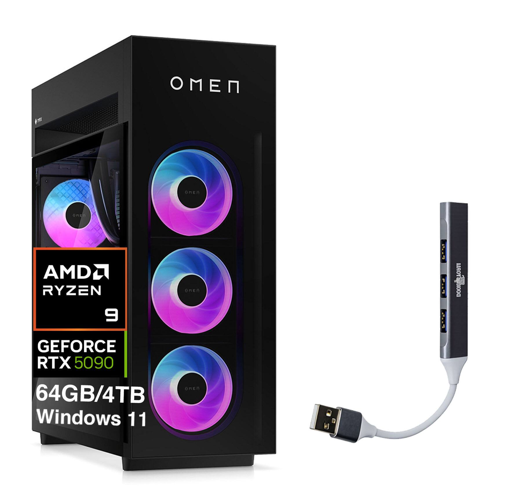 OMEN  
AMD RYZEN 9  
GEFORCE RTX 5090  
64GB/4TB  
Windows 11