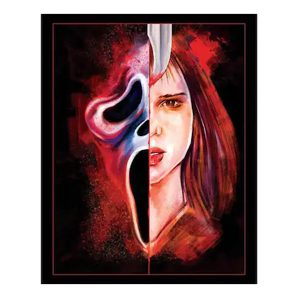 Front. Nerd Block - Scream 8x10 by Matthew Therrien Art Print - Multicolored.