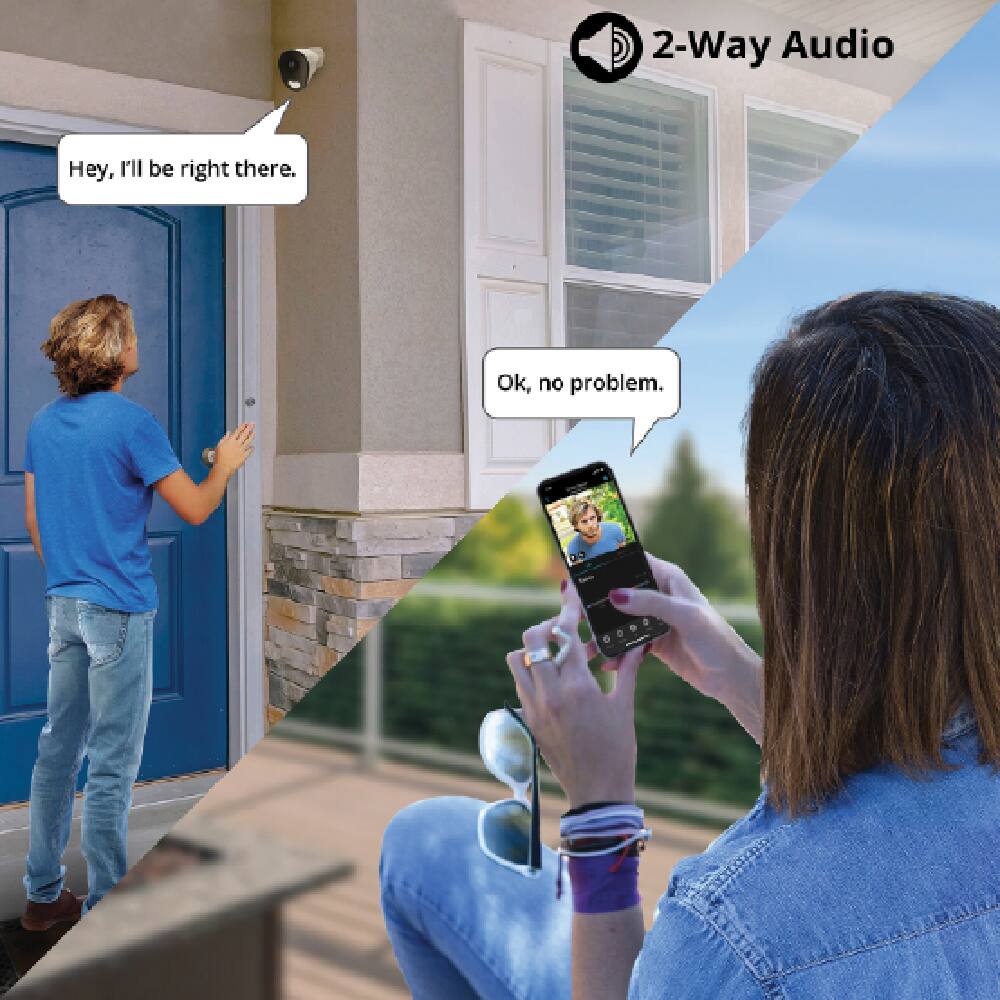 2-Way Audio

Hey, I'll be right there.

Ok, no problem.