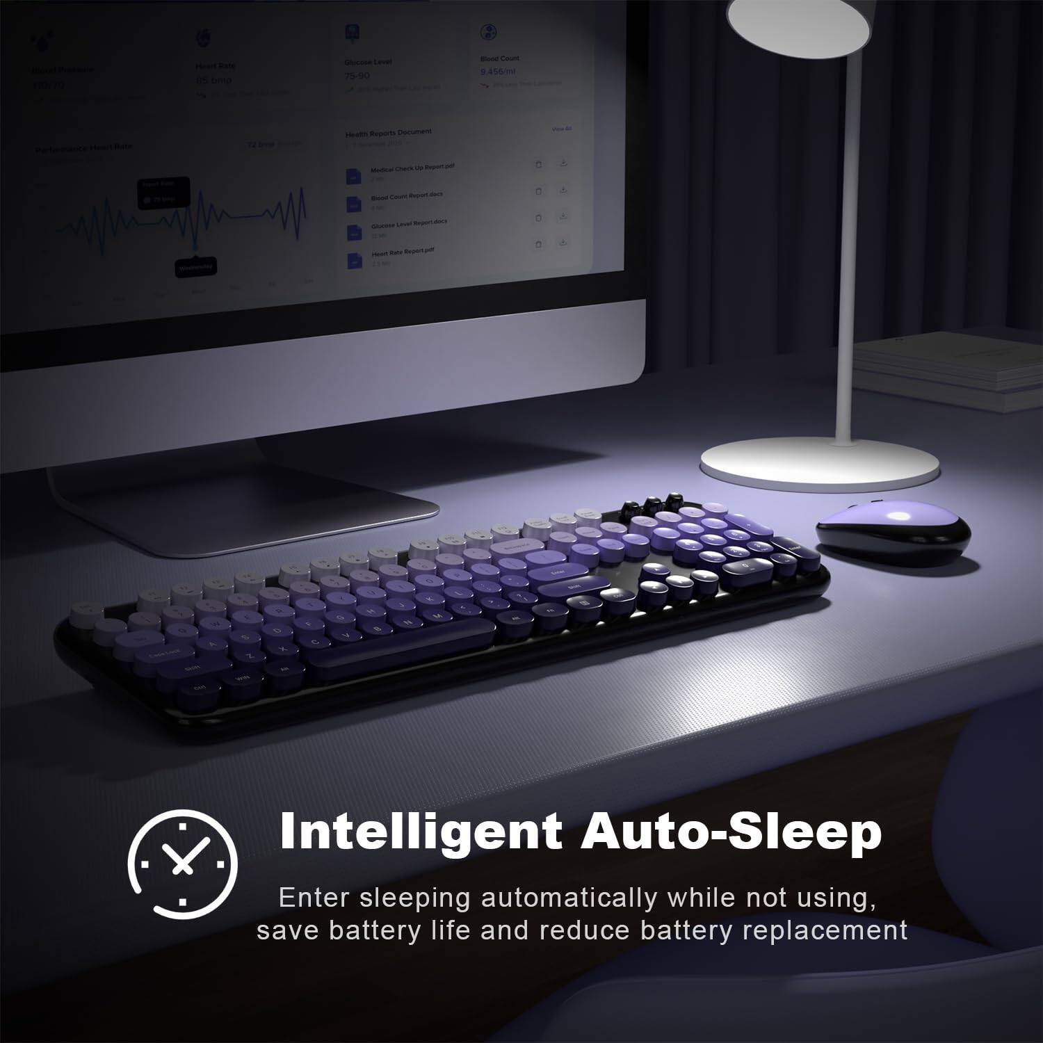 Intelligent Auto-Sleep  
Enter sleeping automatically while not using, save battery life and reduce battery replacement