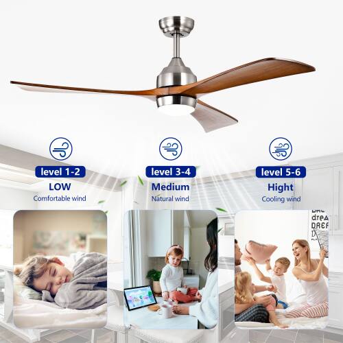 level 1-2 LOW  
Comfortable wind  
level 3-4 Medium  
Natural wind  
level 5-6 High  
Cooling wind