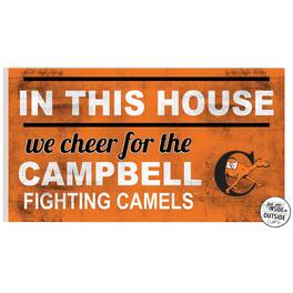 Jardine - Campbell Fighting Camels 11'' x 20'' Indoor/Outdoor In This House Sign - Orange