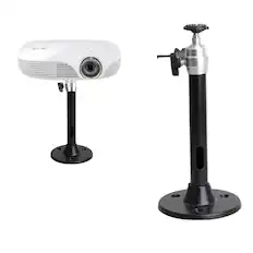 Front. Kitcheniva - Rotatable Universal Wall Ceiling Mount Stand For Mini Projector DVR Camera 360 - Black.