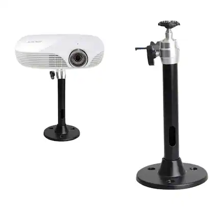 Front. Kitcheniva - Rotatable Universal Wall Ceiling Mount Stand For Mini Projector DVR Camera 360 - Black.