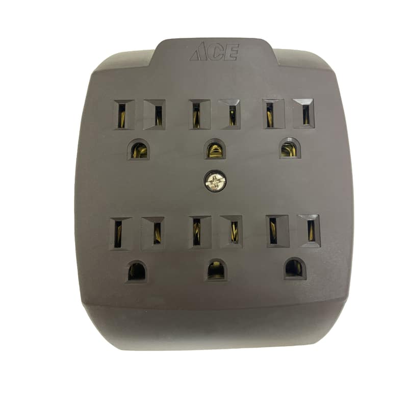 ProjeX - Grounded 6 outlets Adapter 1 pk