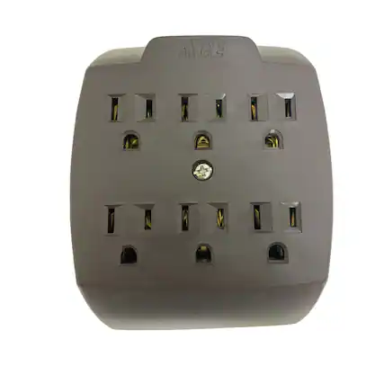 Front. ProjeX - Projex Grounded 6 outlets Adapter 1 pk.