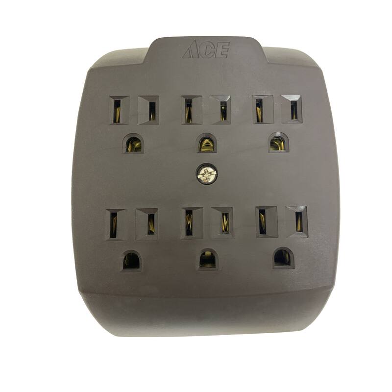 Front. ProjeX - Projex Grounded 6 outlets Adapter 1 pk.
