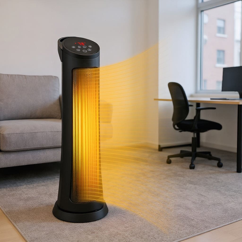 Resenkos - Small Portable Room Heaters,Heater, Portable Heater,1500W PTC Fast Heating Space Heater with Remote Control