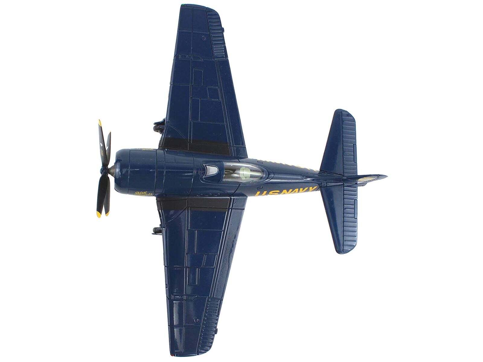 Back. Hobby Master - Grumman F8F Bearcat Fighter Aircraft "Blue Angels #2" (1946) United States Navy "SkyMax Models" Series 1/72 - Blue.