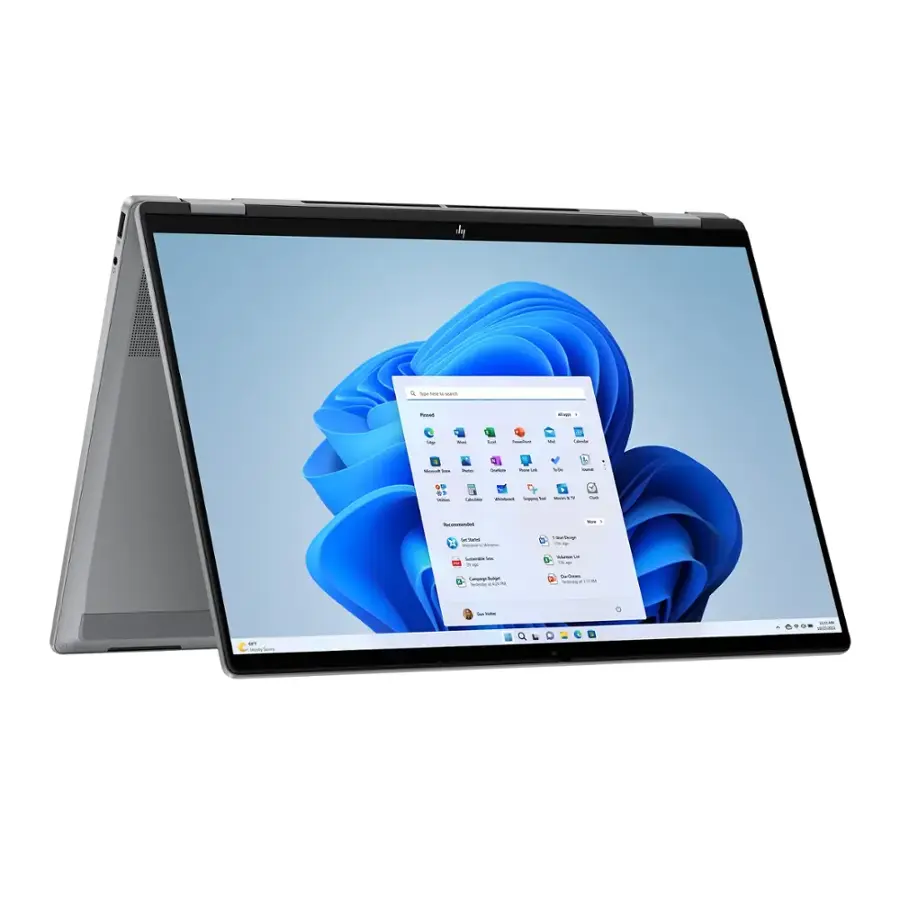 Alt View 12. HP - OmniBook X Flip 2-in-1 16" 2K Touch-Screen Laptop - AMD Ryzen 5 - 8GB Memory - 512GB SSD - Meteor Silver.
