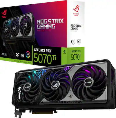 ASUS ROG Strix NVIDIA GeForce RTX 5070 Ti OC Edition 16GB GDDR7 ASUS ROG Strix NVIDIA GeForce RTX 5070 Ti OC Edition 16GB GDDR7