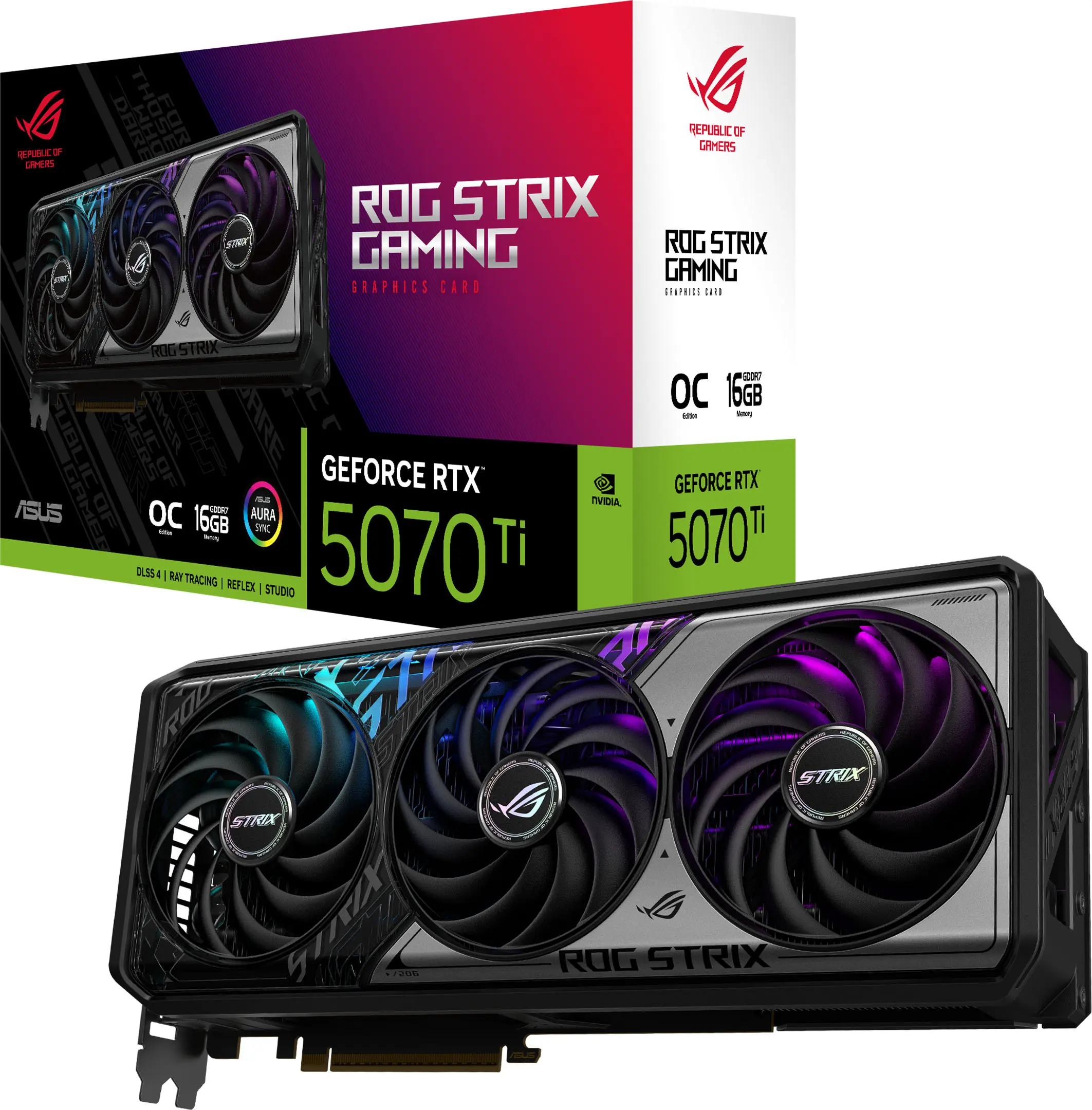 ASUS ROG Strix NVIDIA GeForce RTX 5070 Ti OC Edition 16GB
