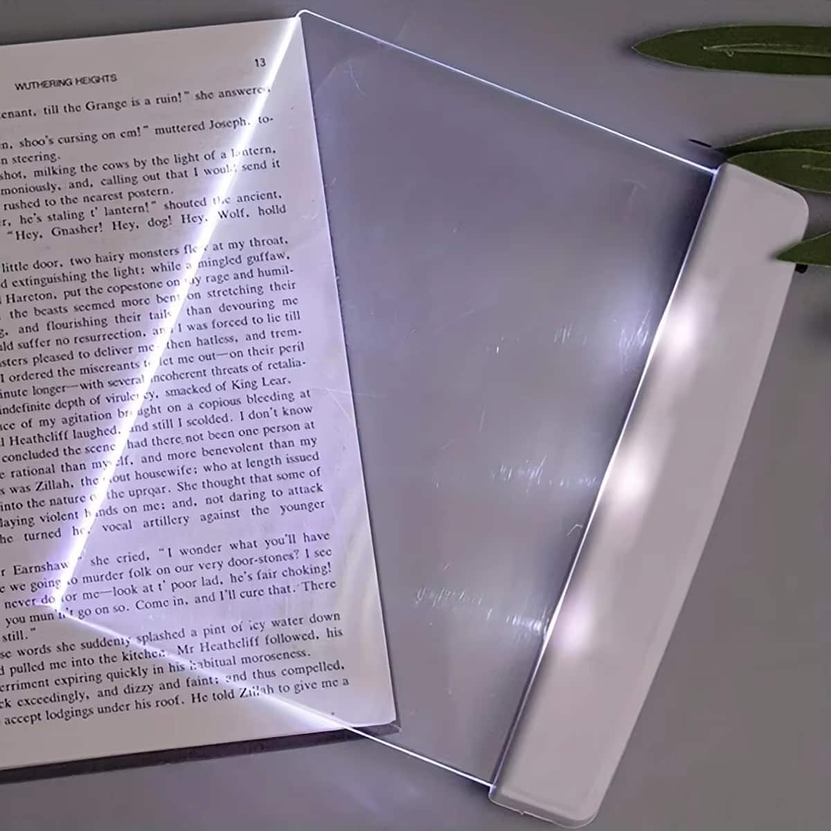 Luckbyte - LED Flat Panel Night Vision Reading Light, Eye Protection Portable Book Light for Students and Nighttime Reading