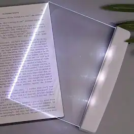 Luckbyte - LED Flat Panel Night Vision Reading Light, Eye Protection Portable Book Light for Students and Nighttime Reading