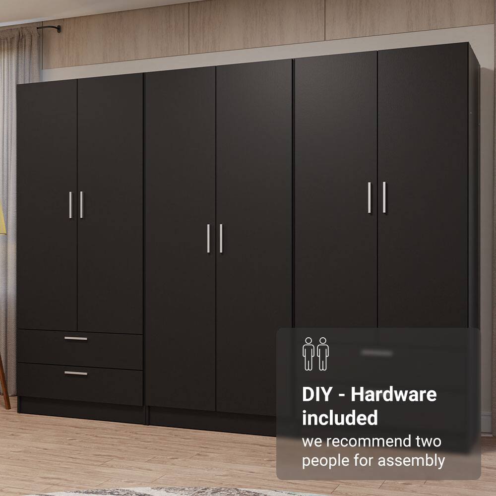 DIY - Hardware included  
we recommend two people for assembly