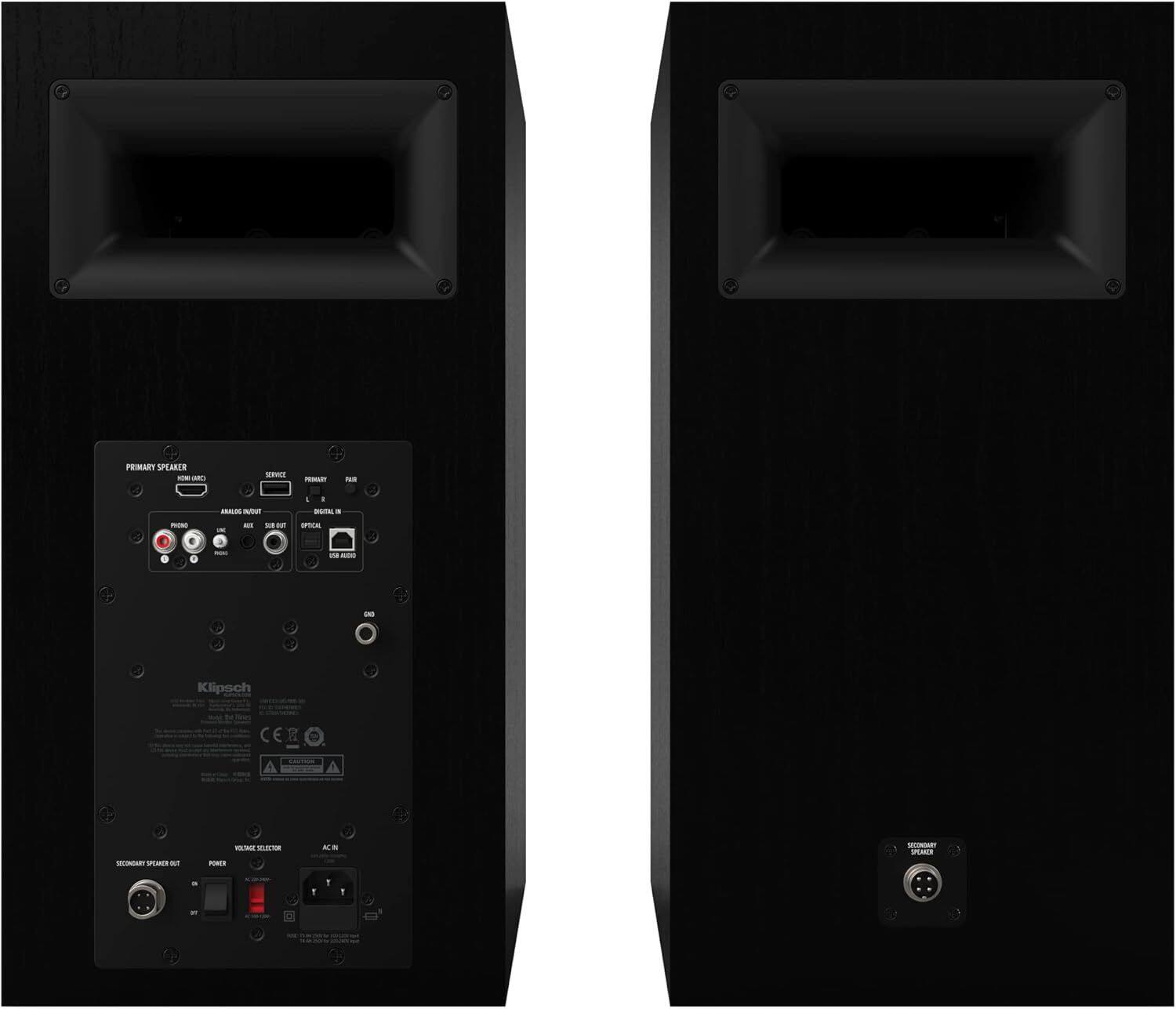 PRIMARY SPEAKER - AN SRRE - A .. - - ANAIS Fuotun - - - - - - - SPTIAL - -. - -N Klipsch C CER  R SA -  -  - -S OUPUAES - 1