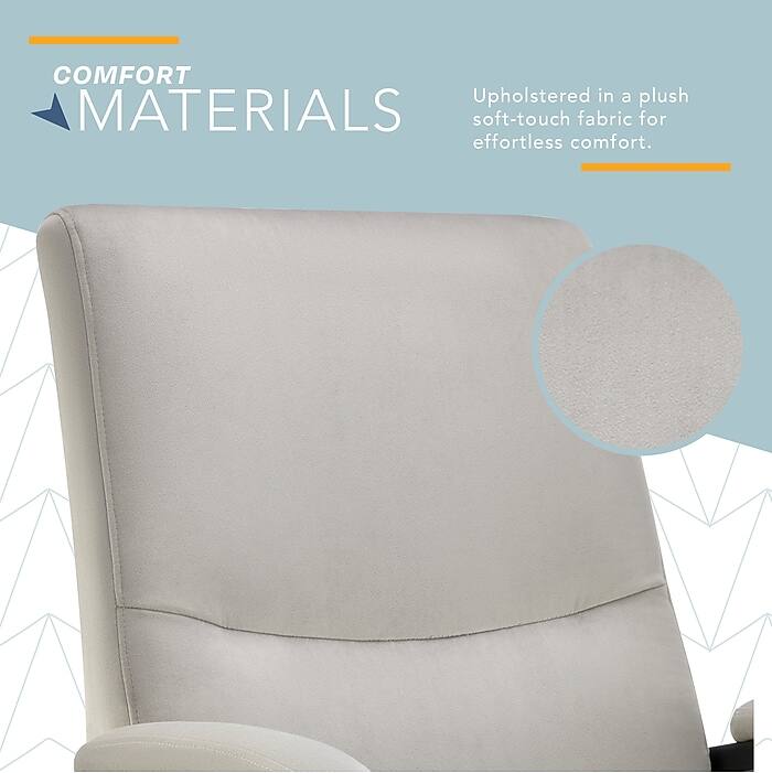 COMFORT MATERIALS  
Upholstered in a plush soft-touch fabric for effortless comfort.